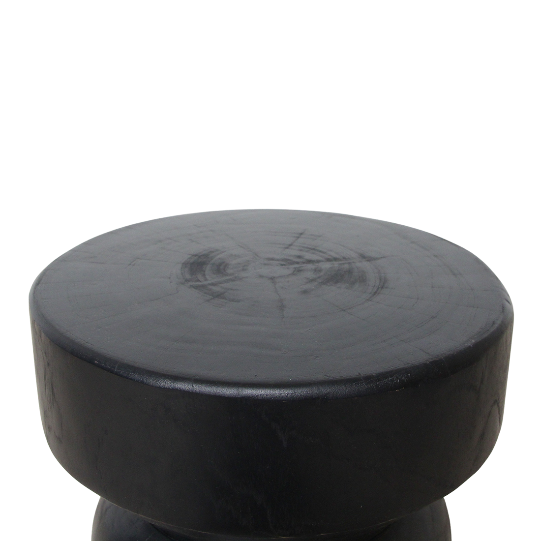 Forma teak side table Ritari black
