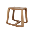 Teakhouten schommelkruk - 49x36x45 cm
