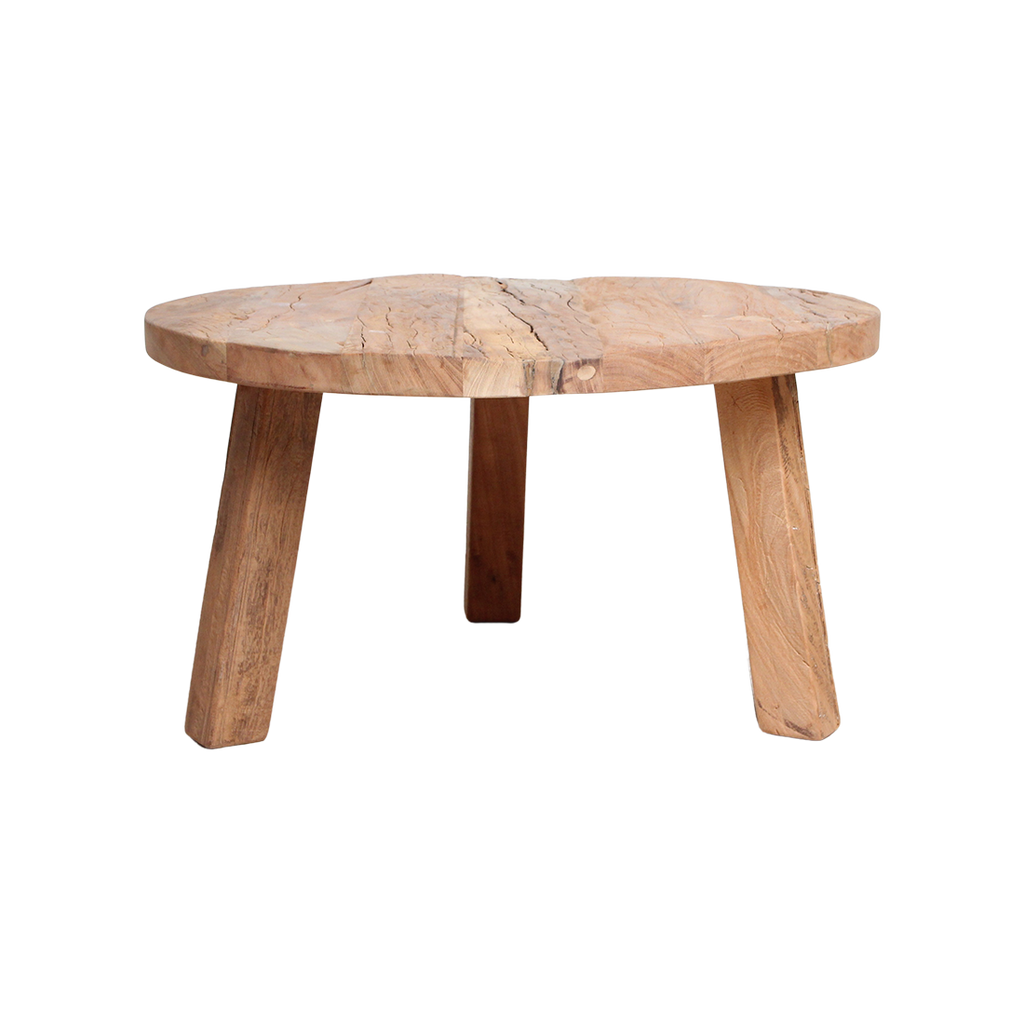 Farmwood ronde salontafel - FSC-gerecycled hout - Ø70x38 cm