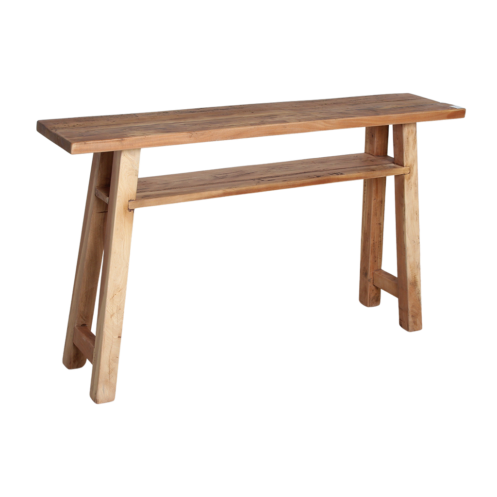 Farmwood wall table/sidetable large - FSC-recycled wood