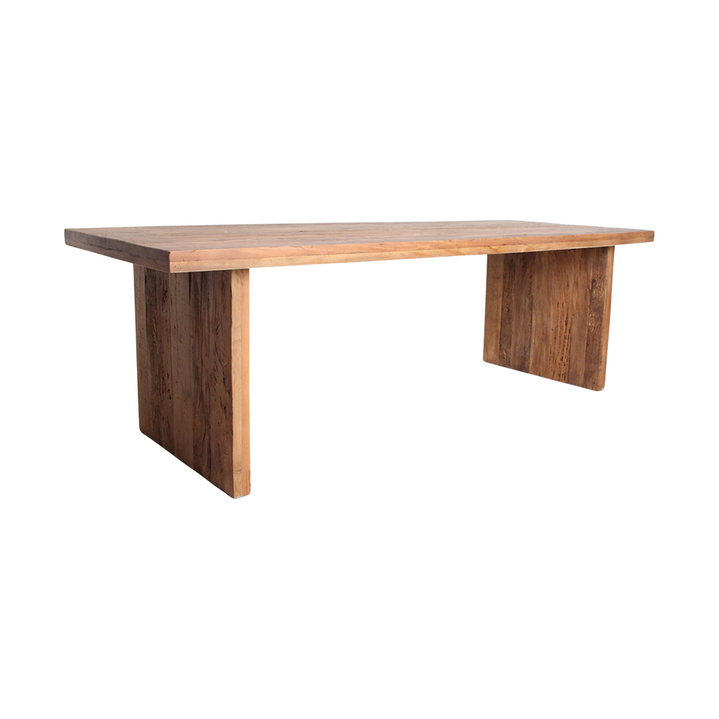 Farmwood Waterfall dining table - FSC-recycled wood - 240 cm