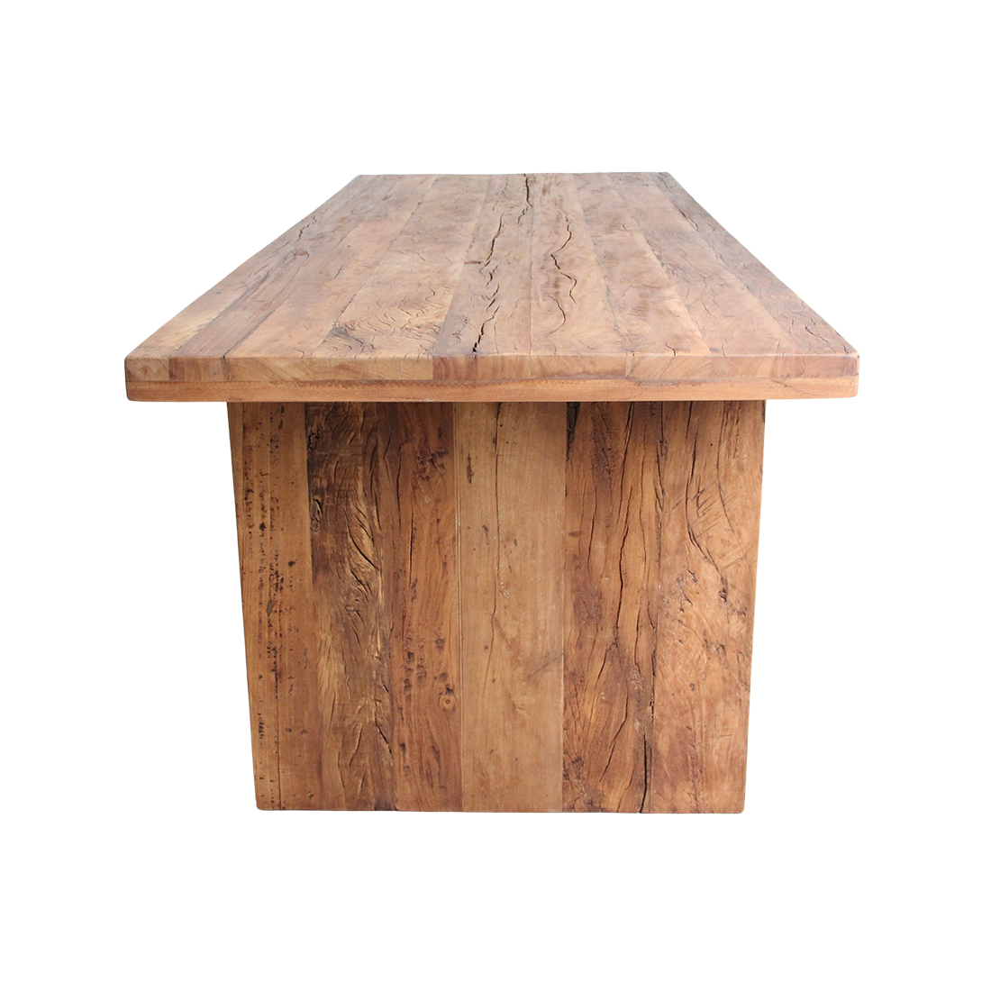 Farmwood Waterfall dining table - FSC-recycled wood - 240 cm