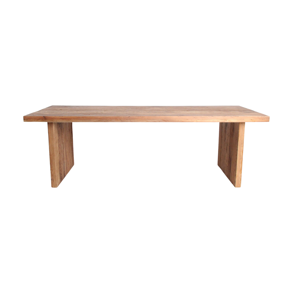 Farmwood Waterfall dining table - FSC-recycled wood - 240 cm