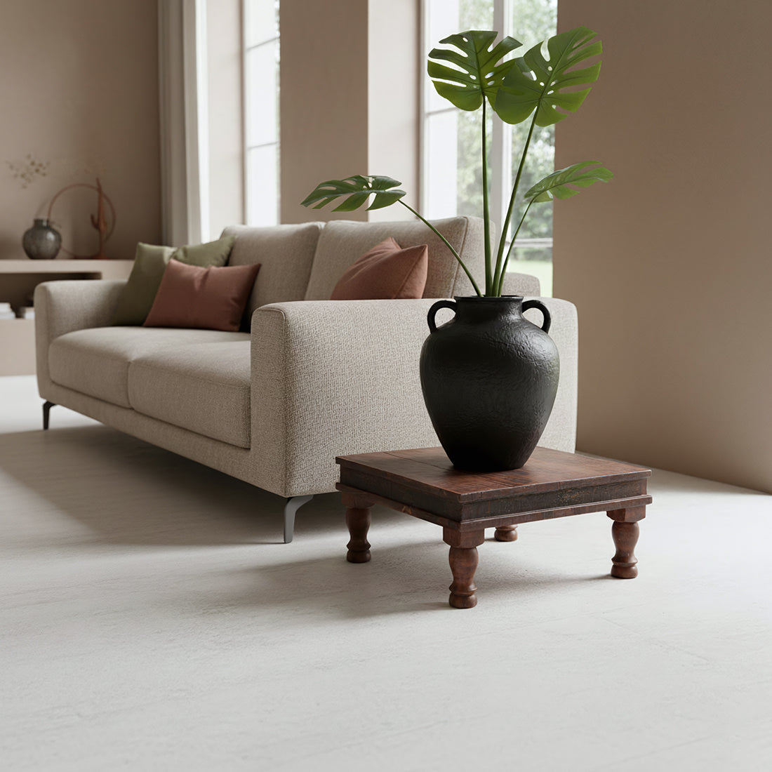 Factory Bajot side table - FSC-recycled wood - 33x33x16 cm