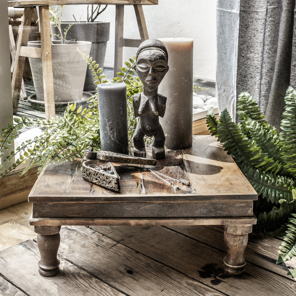 Factory Bajot side table - FSC-recycled wood - 46x46x18 cm