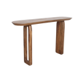 Bullnose mangohouten wandtafel bruin - 140x35x80 cm