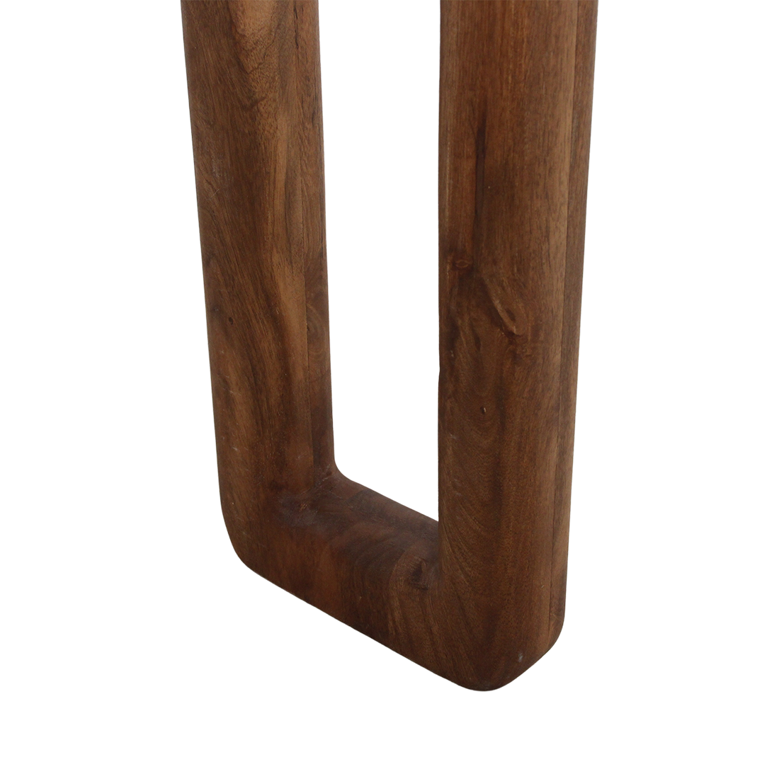 Bullnose mangohouten wandtafel bruin - 140x35x80 cm