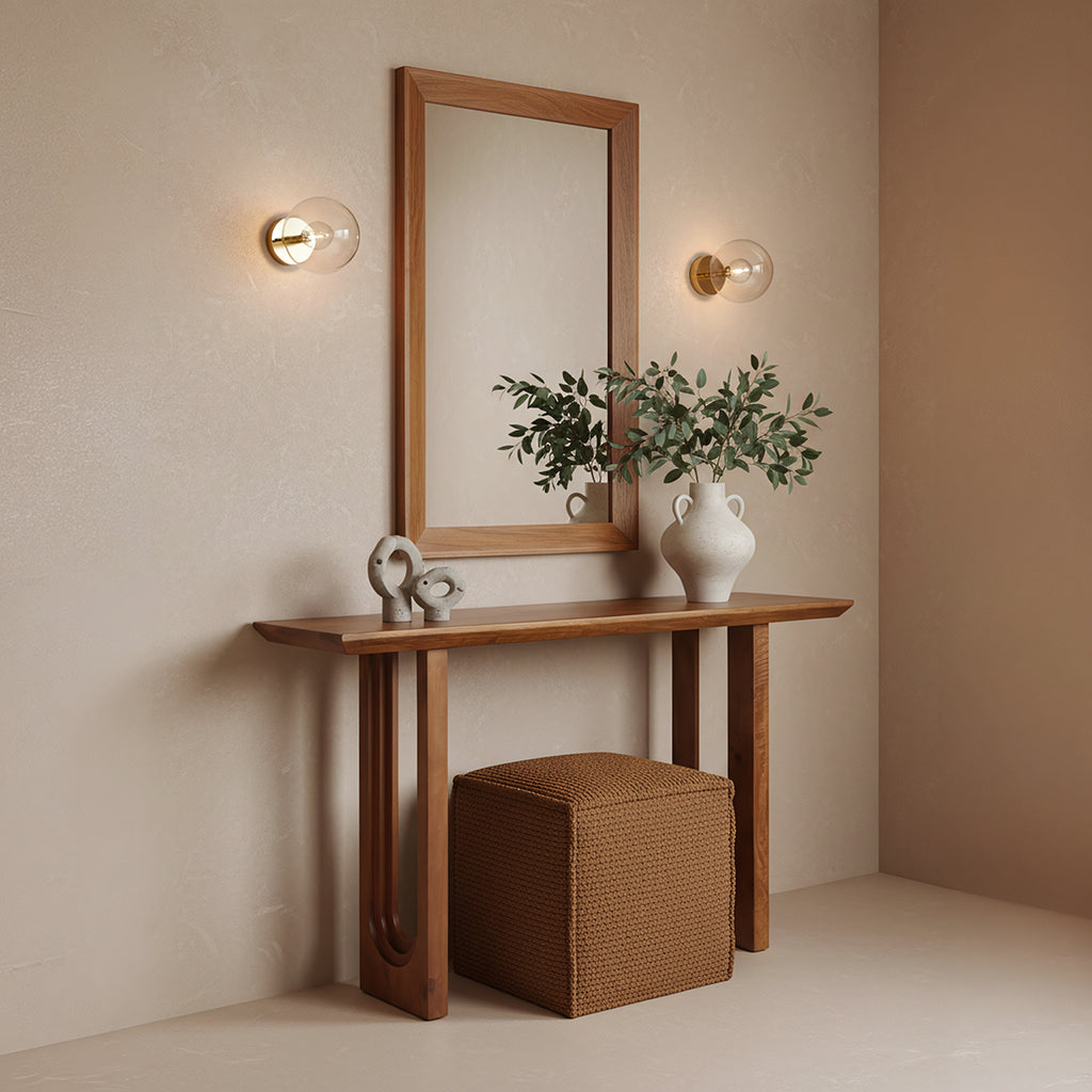 Bullnose Chamfered mangohouten wandtafel