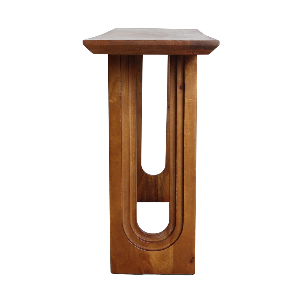Bullnose Chamfered Wandtisch aus Mangoholz