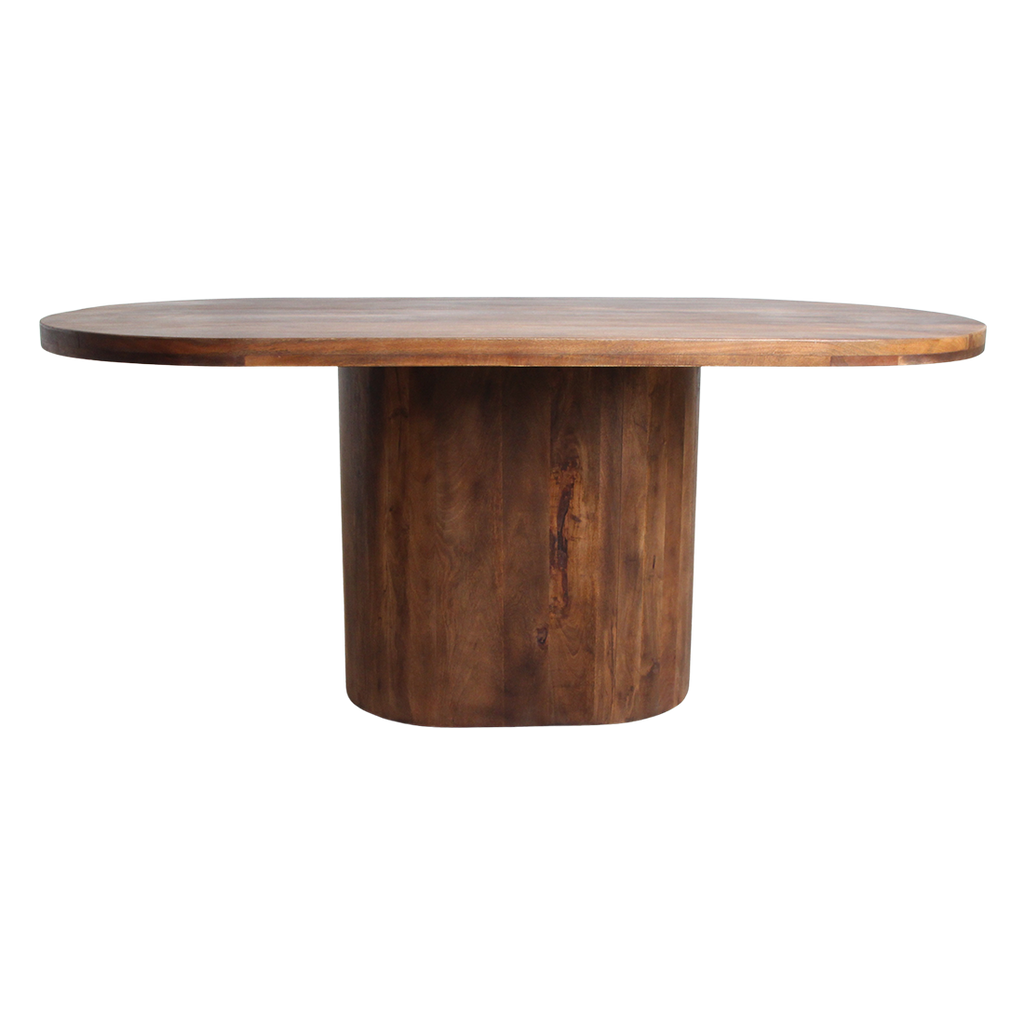 Bullnose Oblong Mangoholz Esstisch oval - 180 cm