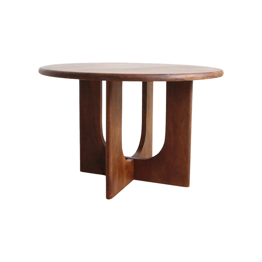 Bullnose Coliseo Round Mango Wood Dining Table - Ø 120 cm
