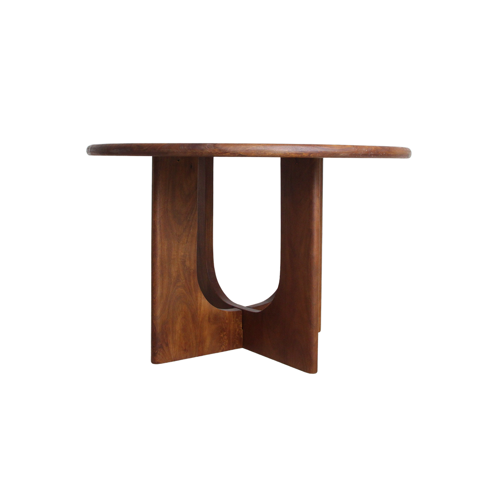 Bullnose Coliseo Round Mango Wood Dining Table - Ø 120 cm
