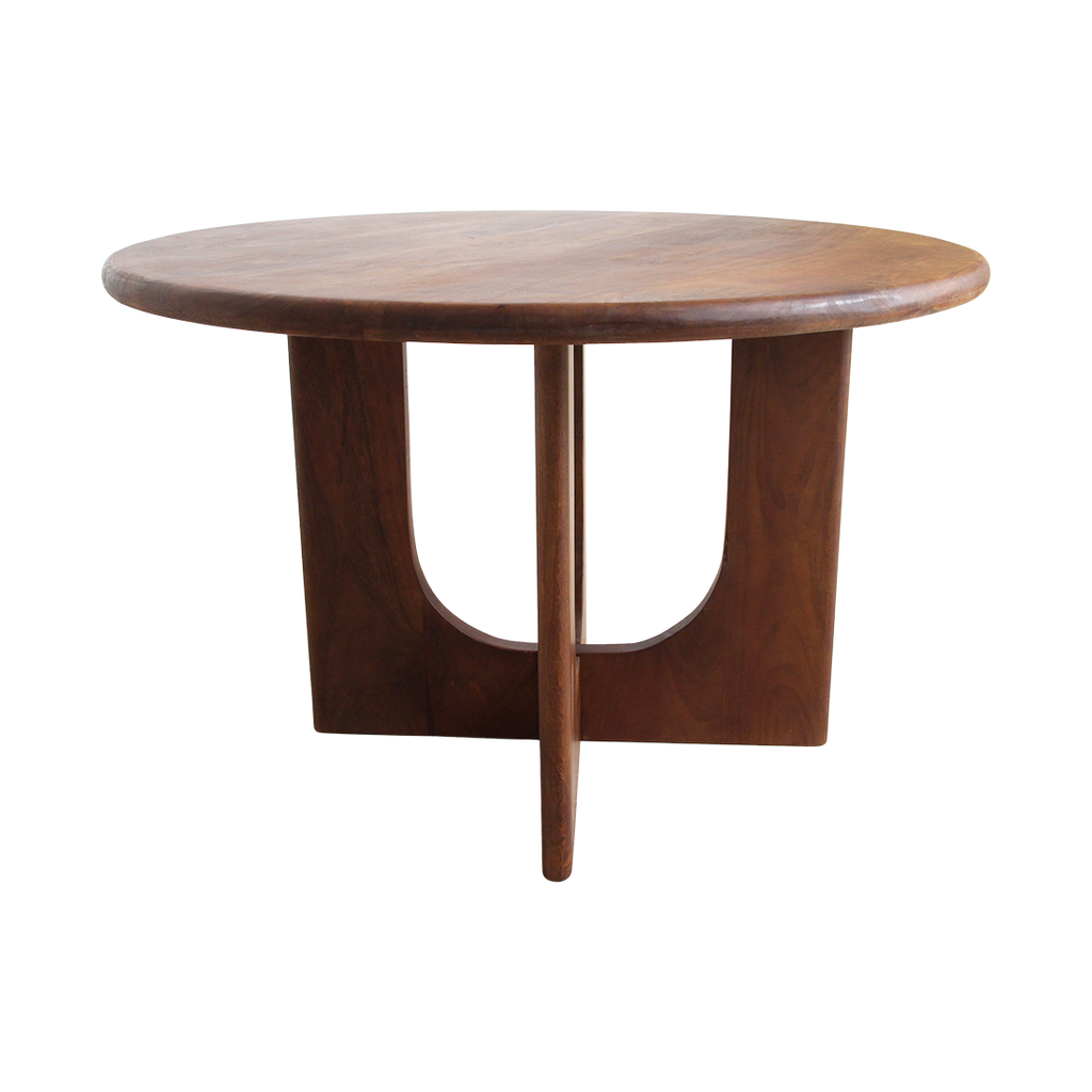 Bullnose Coliseo Round Mango Wood Dining Table - Ø 120 cm