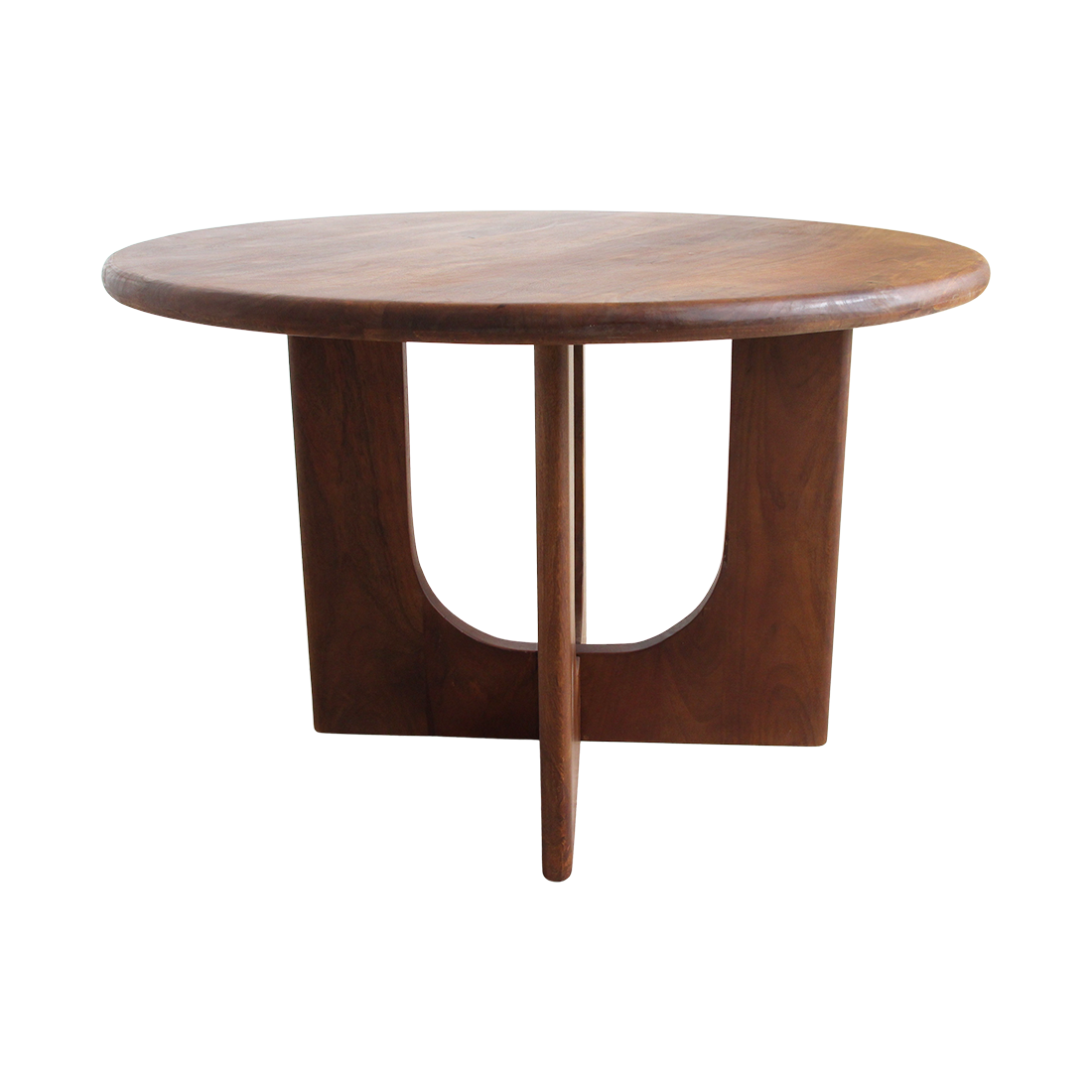 Bullnose Coliseo Round Mango Wood Dining Table - Ø 120 cm