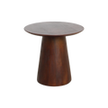 Bullnose mango wood side table cone Ø 50 cm