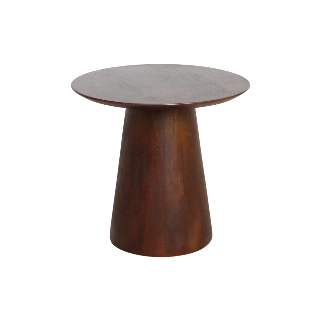 Bullnose mango wood side table cone Ø 50 cm