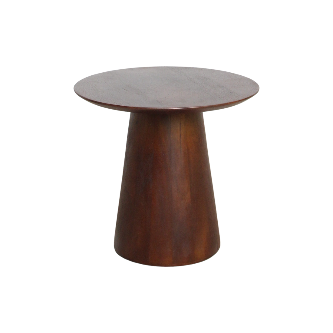 Bullnose mango wood side table cone Ø 50 cm