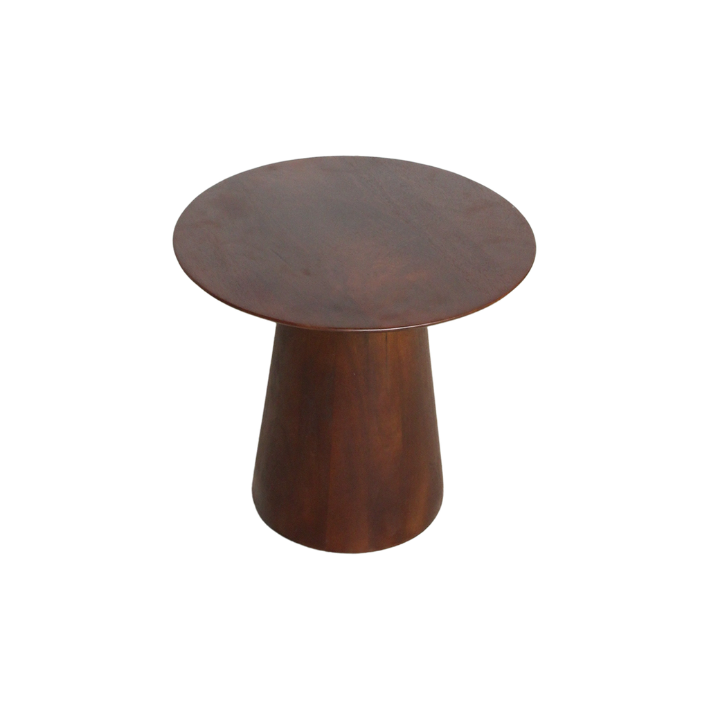 Bullnose mango wood side table cone Ø 50 cm