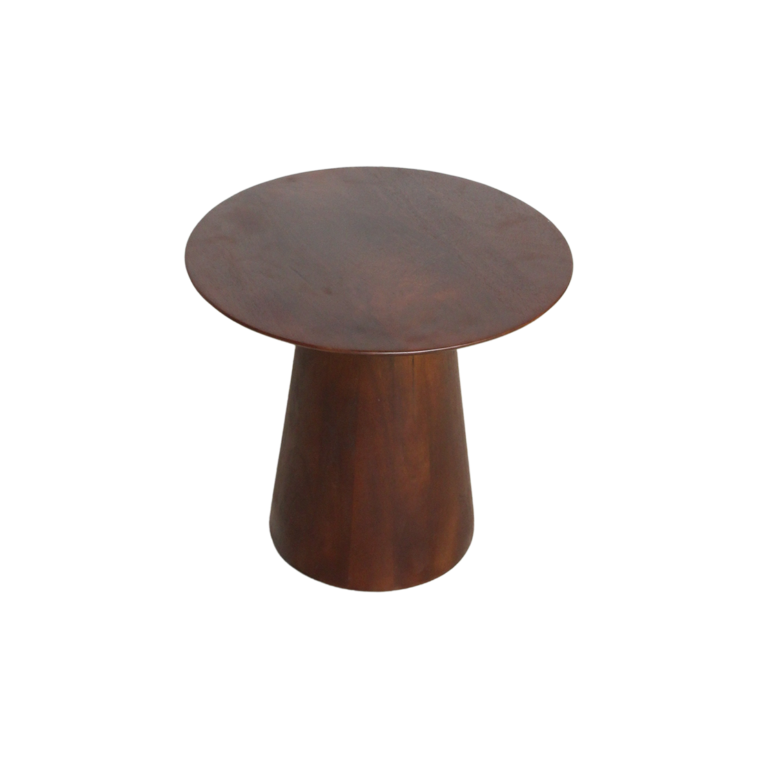 Bullnose mango wood side table cone Ø 50 cm