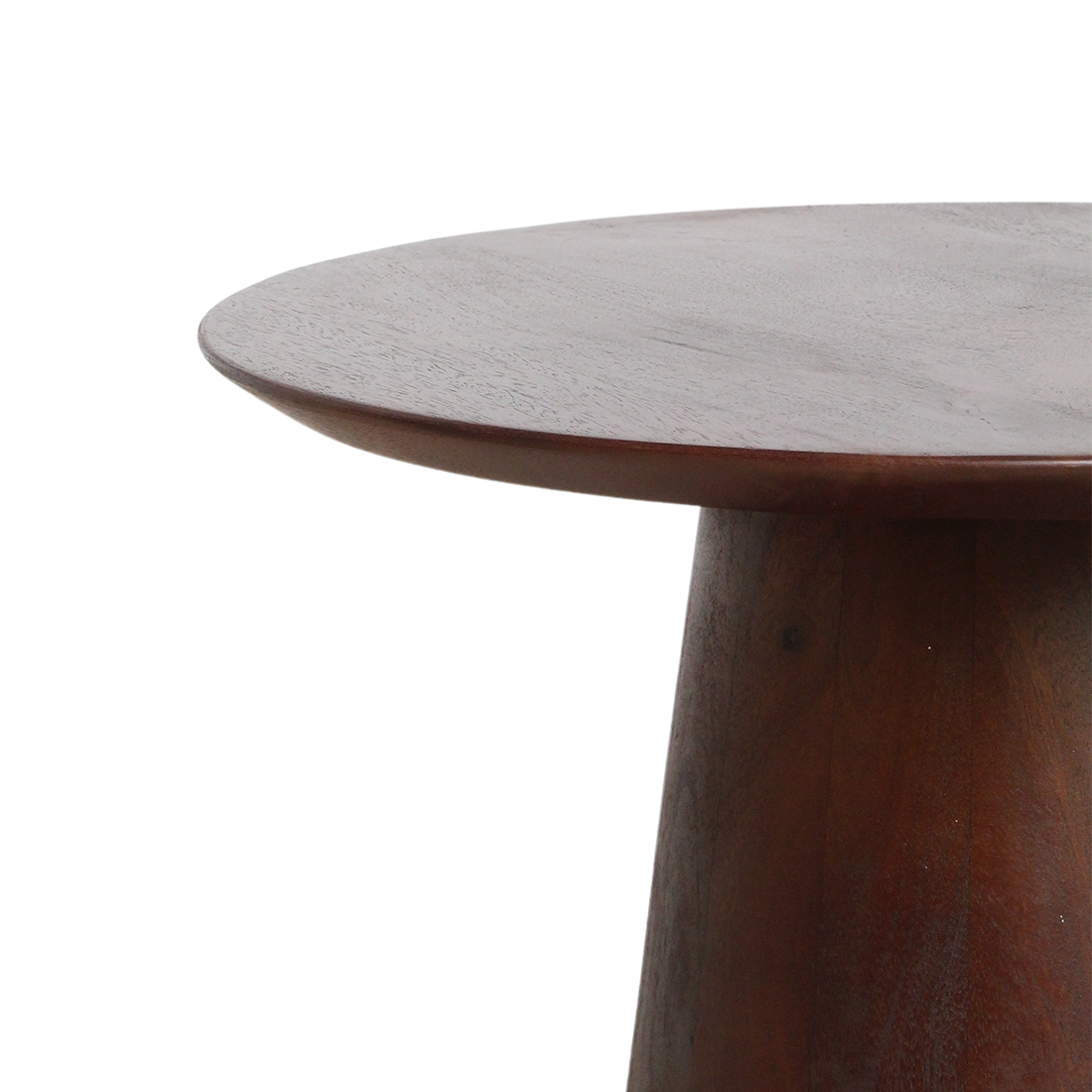 Bullnose mango wood side table cone Ø 50 cm