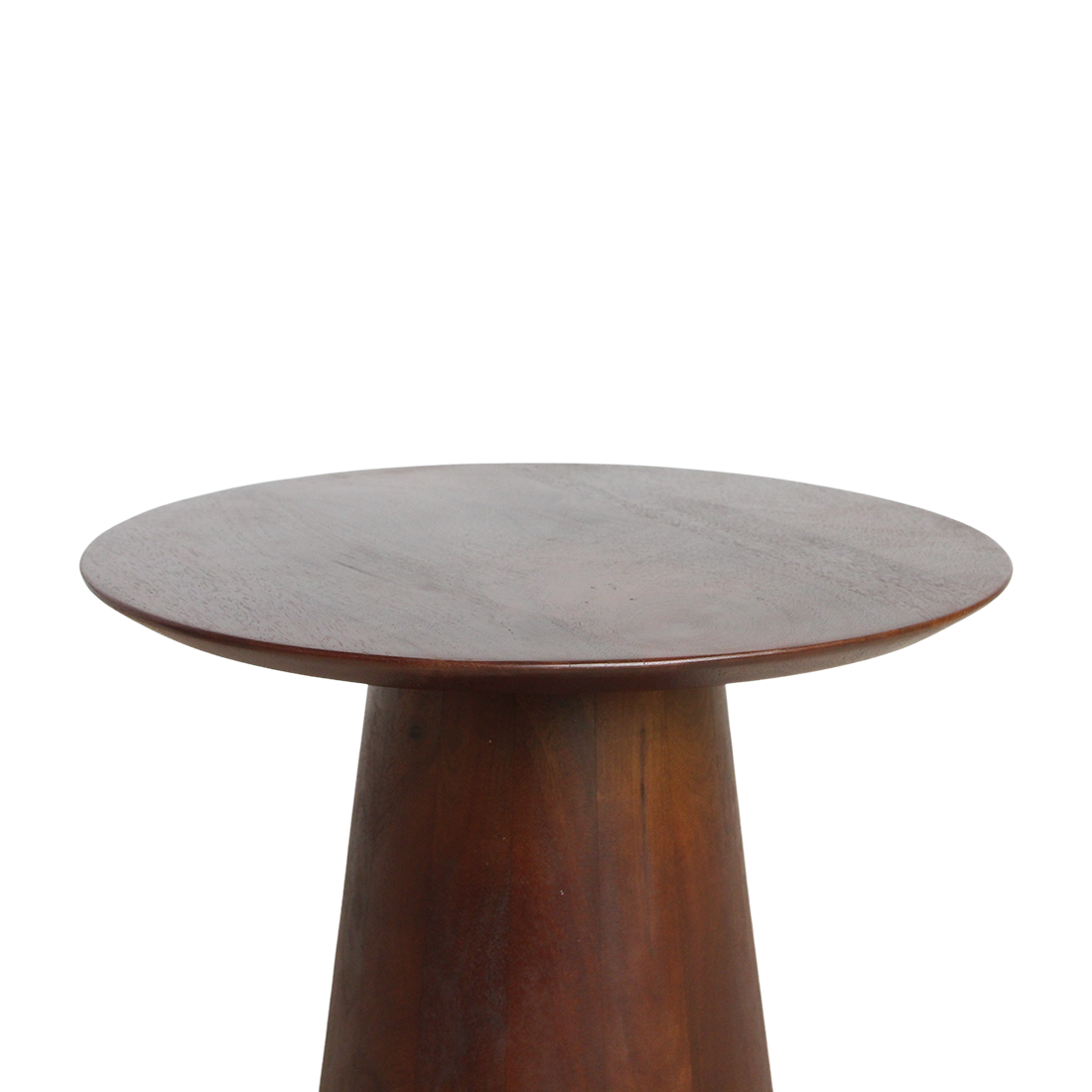 Bullnose mango wood side table cone Ø 50 cm