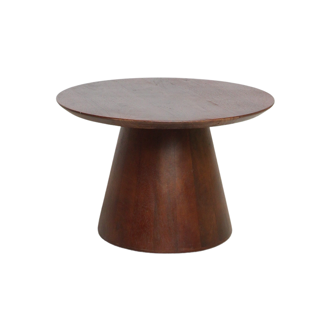 Bullnose Mango Wood Side Table Cone Ø 55 cm
