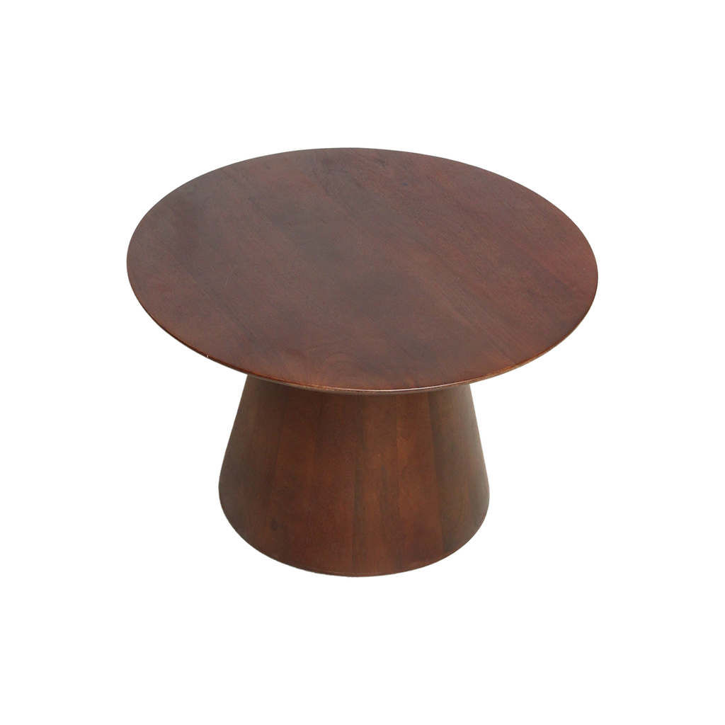 Bullnose Mango Wood Side Table Cone Ø 55 cm