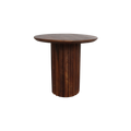 Bullnose bijzettafel reversed bruin Ø 50 cm