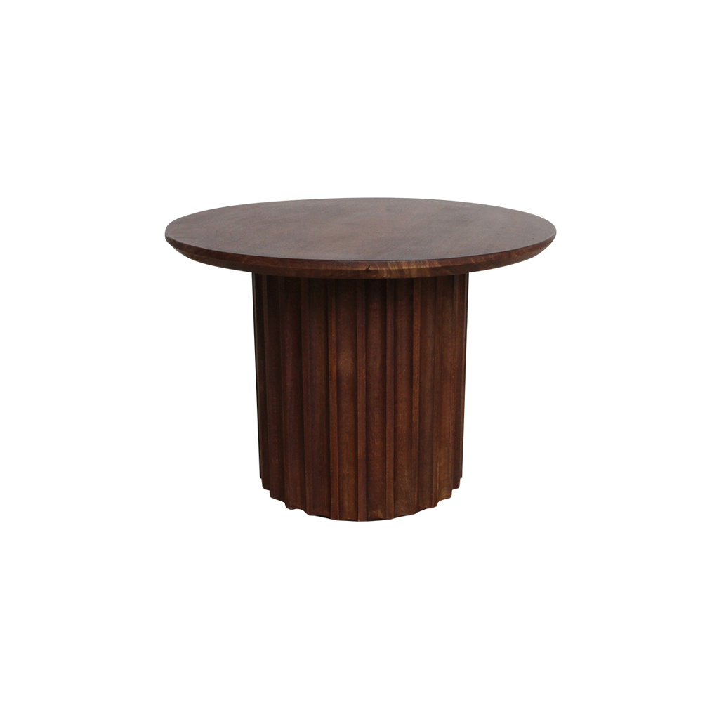 Bullnose bijzettafel reversed bruin Ø 55 cm