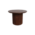 Bullnose bijzettafel reversed bruin Ø 55 cm