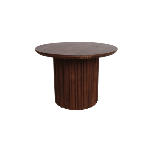 Bullnose bijzettafel reversed bruin Ø 55 cm - Noël Home