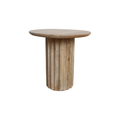 Bullnose bijzettafel reversed naturel Ø 50 cm