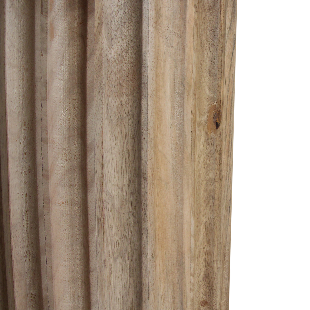 Bullnose bijzettafel reversed naturel Ø 50 cm