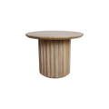 Bullnose bijzettafel reversed naturel Ø 55 cm