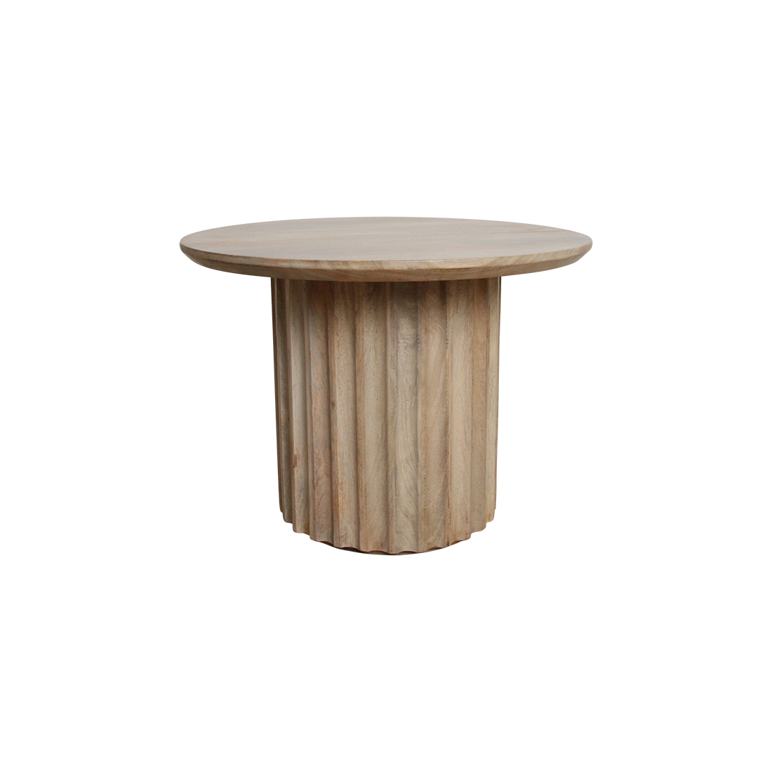 Bullnose side table reversed natural Ø 55 cm