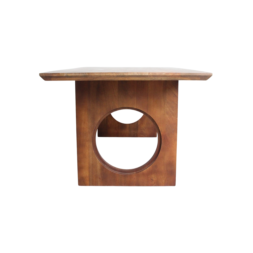 Bullnose Chamfered Mix Mango Wood Dining Table - 180 cm