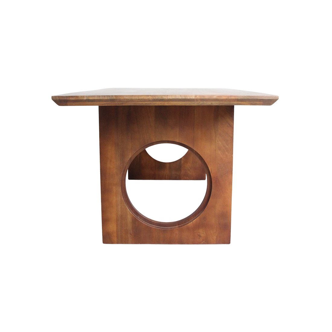 Bullnose Chamfered Mix Mango Wood Dining Table - 180 cm