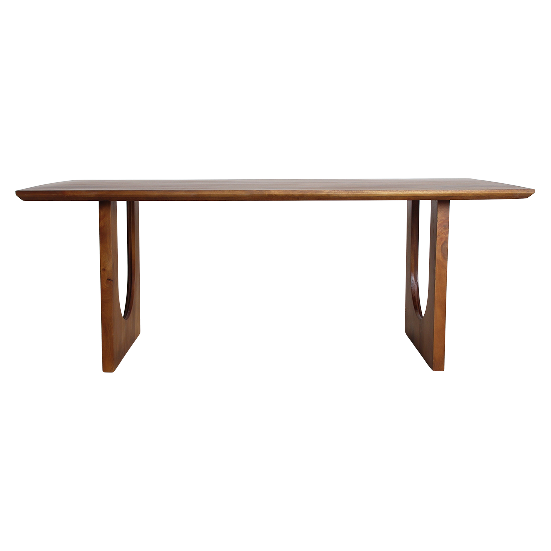 Bullnose Chamfered Arch mango wood dining table - 200 cm