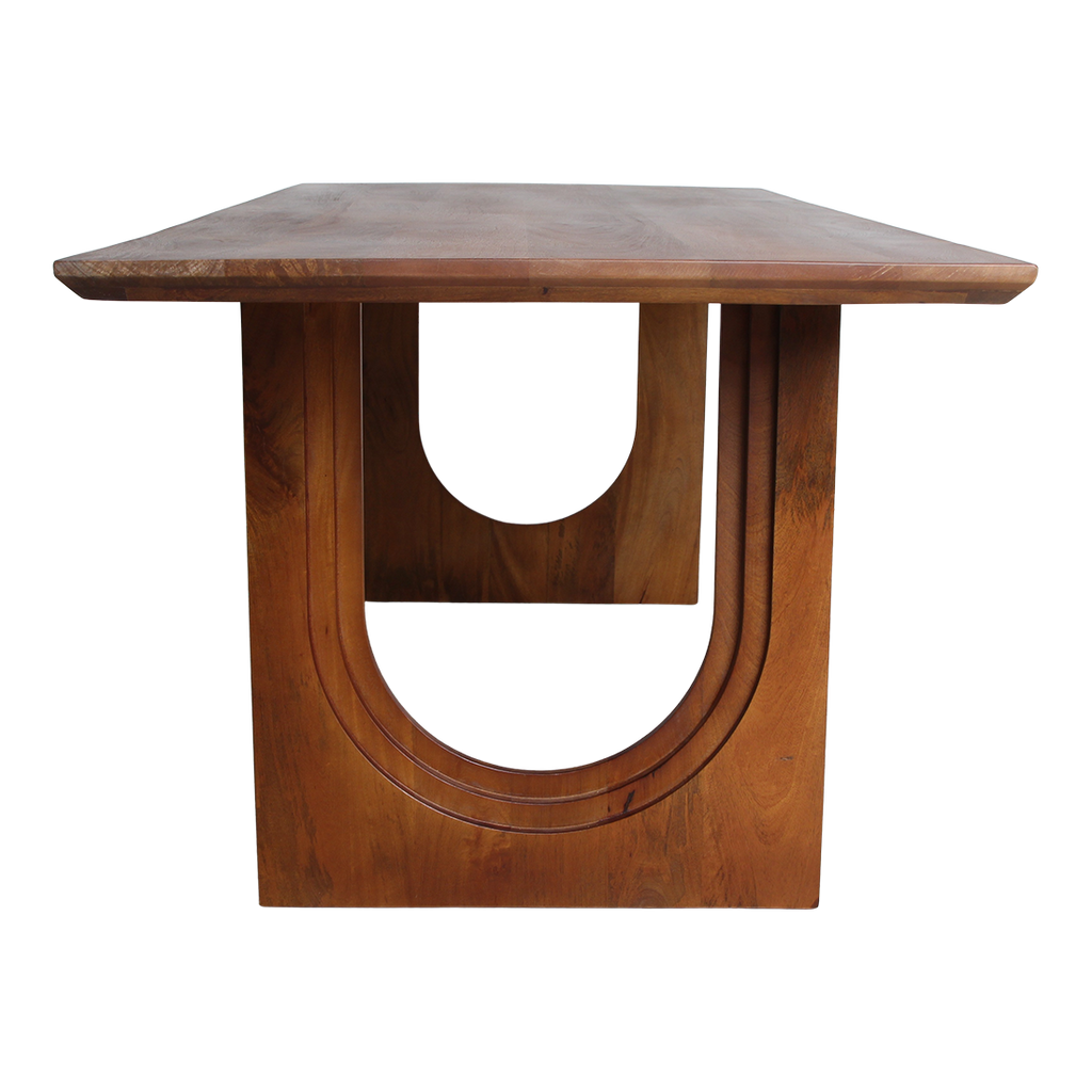 Bullnose Chamfered Arch mango wood dining table - 200 cm