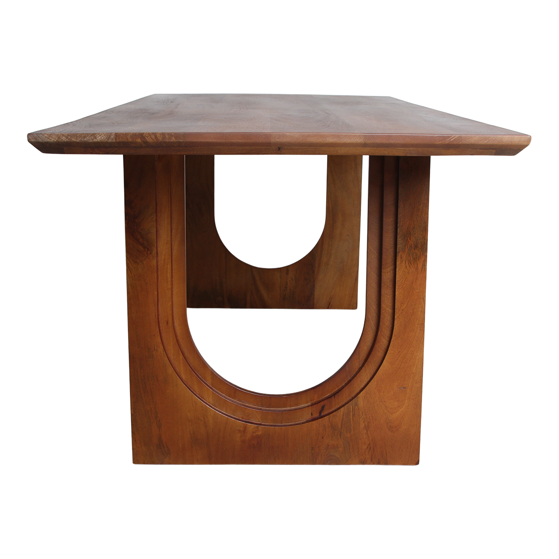 Bullnose Chamfered Arch mango wood dining table - 200 cm