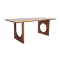 Bullnose Chamfered Mix mangohouten eettafel  - 200 cm