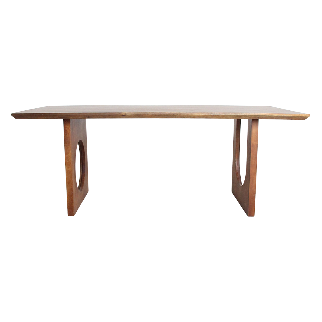 Bullnose Chamfered Mix Mango Wood Dining Table - 200 cm