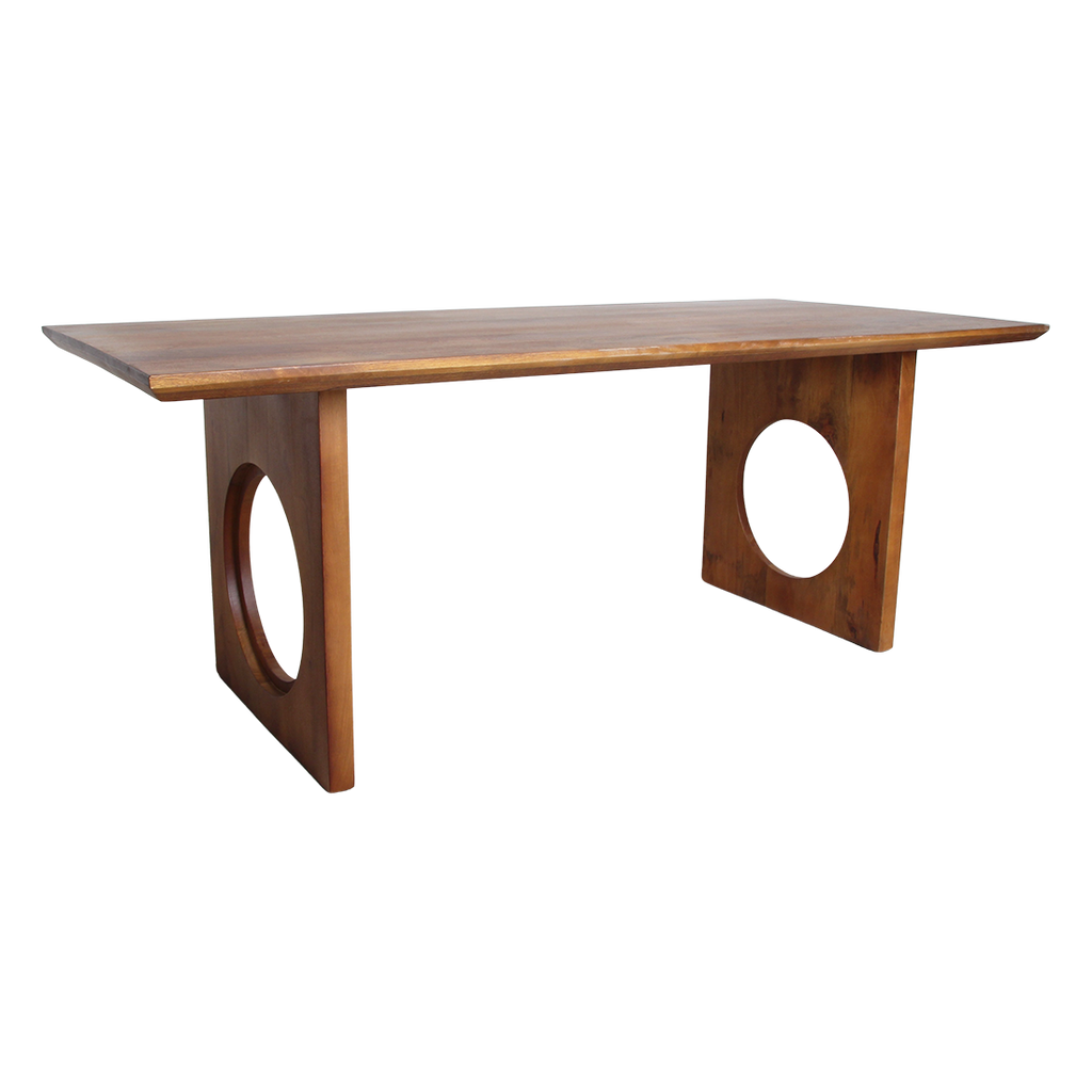 Bullnose Chamfered Loop mangohouten eettafel  - 240 cm