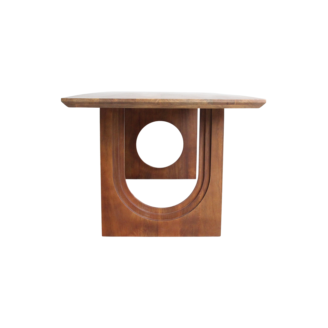 Bullnose Chamfered Mix Mango Wood Dining Table - 240 cm
