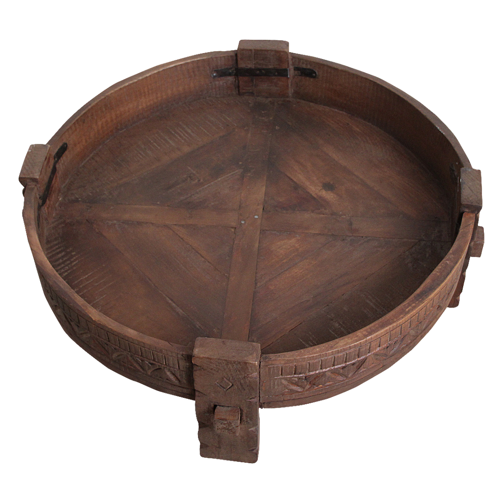 Chakki bijzettafel bruin - 73x73x25 cm