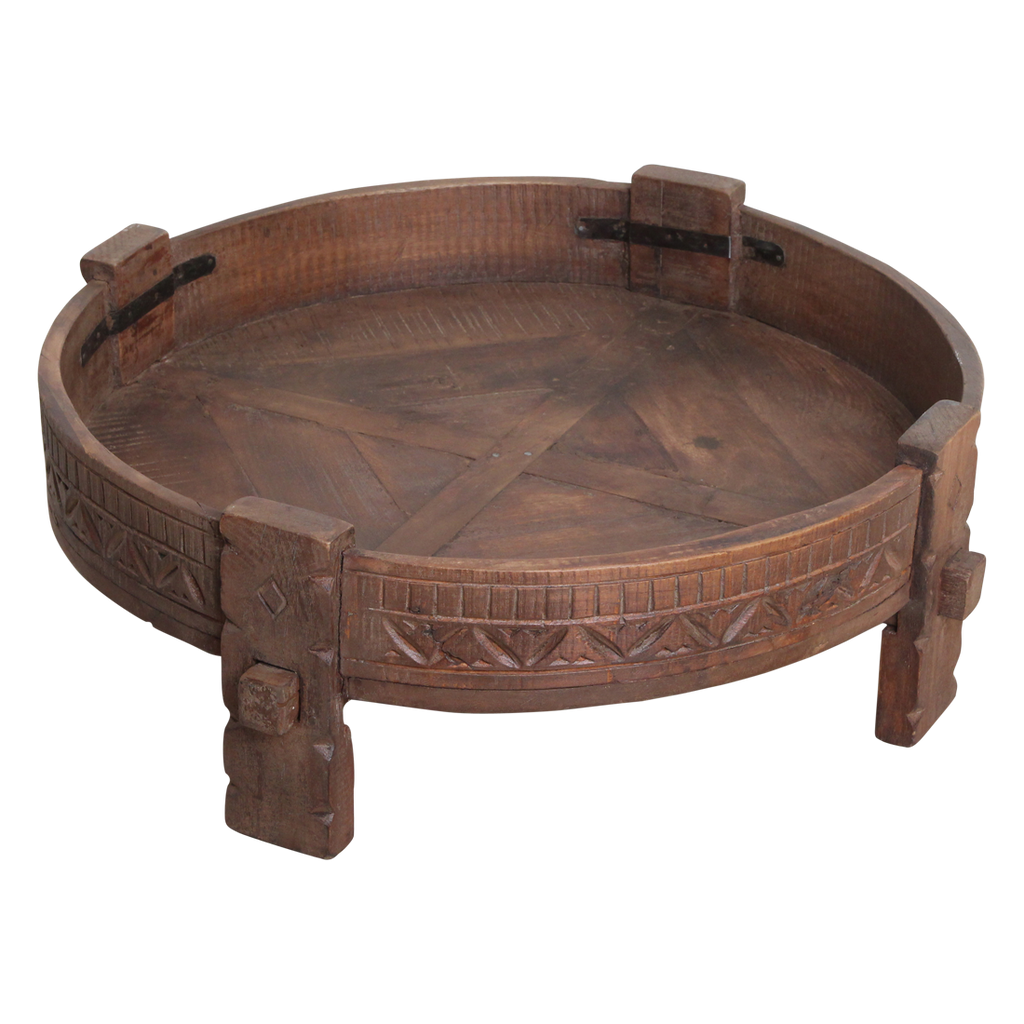 Chakki bijzettafel bruin - 73x73x25 cm