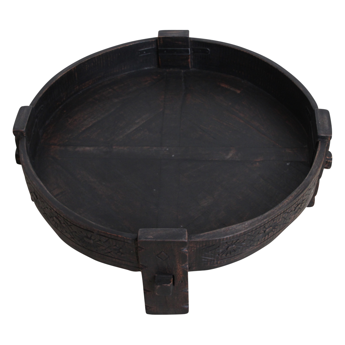 Chakki Side Table Black - 73x73x25 cm
