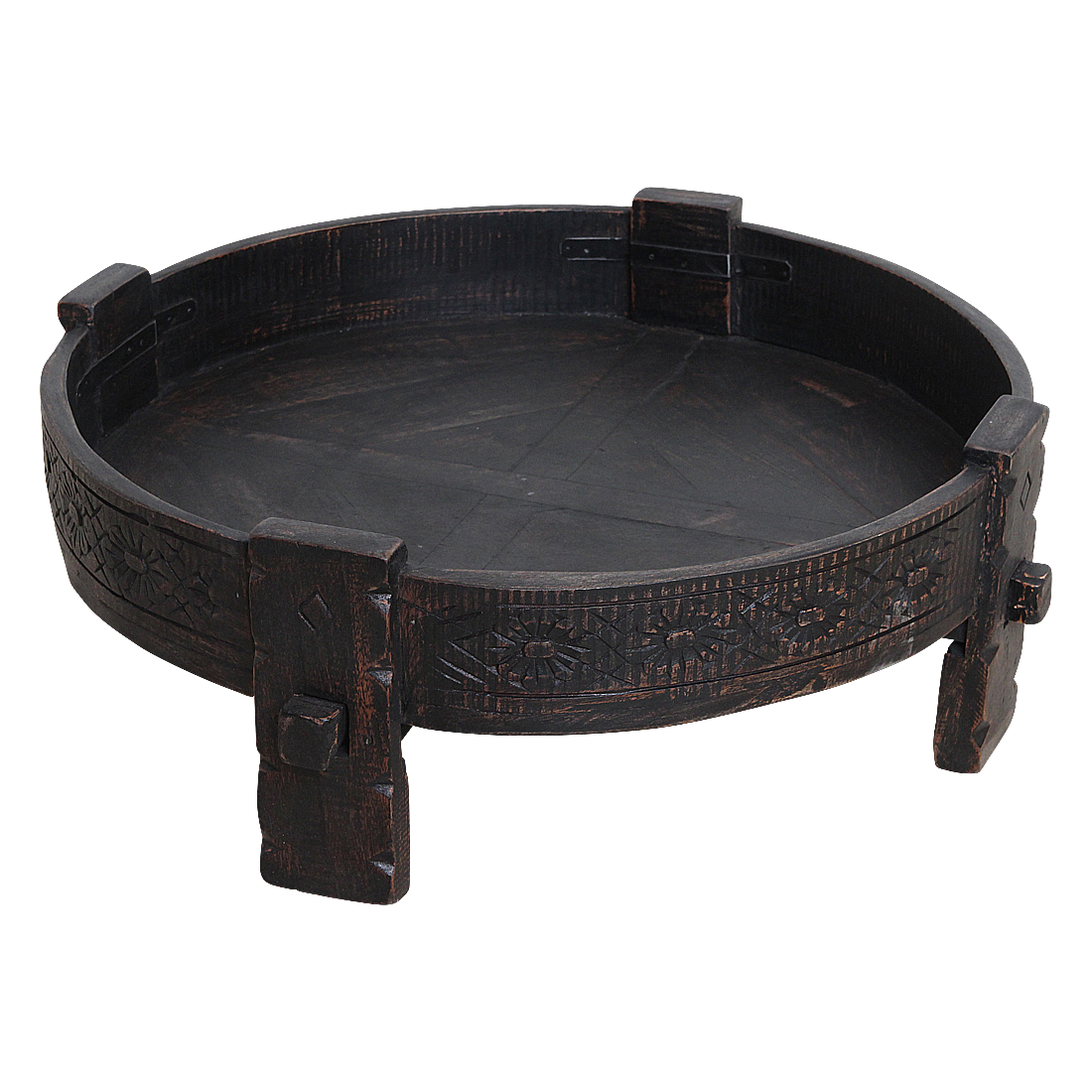 Chakki Side Table Black - 73x73x25 cm