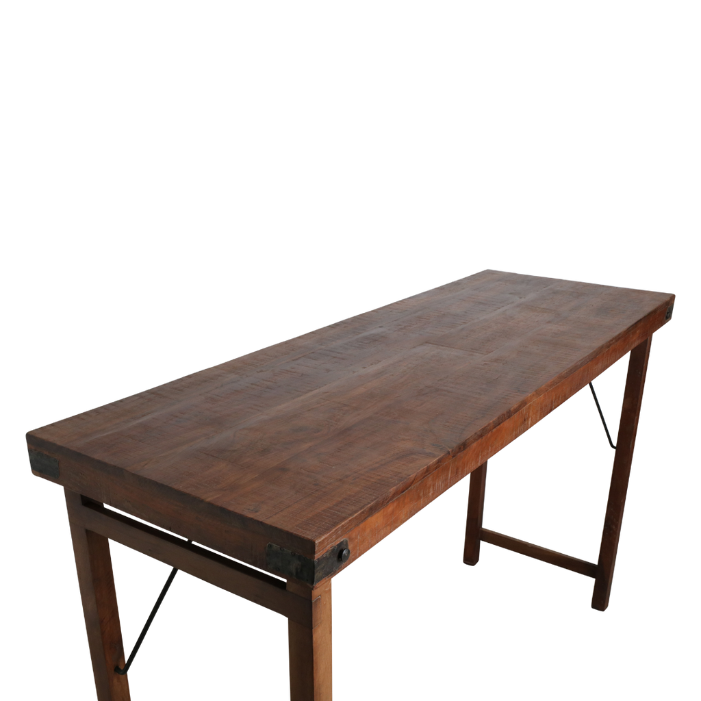 Inklapbare bartafel bruin - 170x60x107 cm