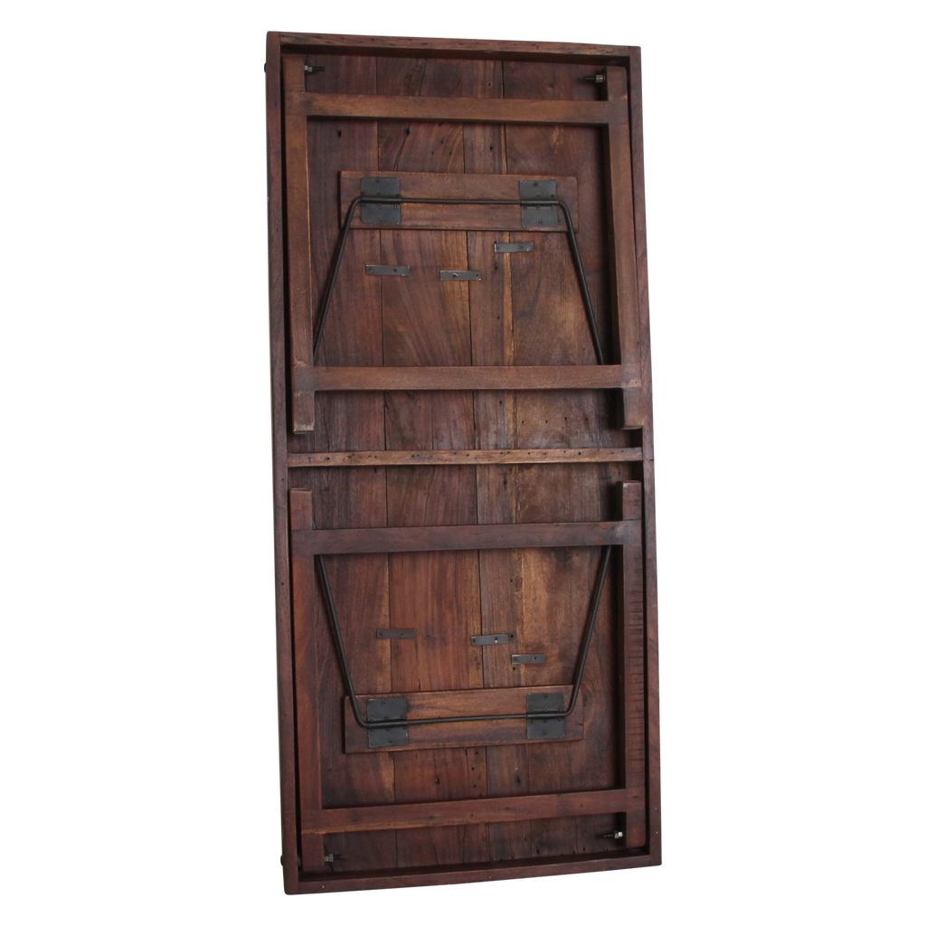Foldable Vintage Dining Table - Reclaimed Wood - 165x75x76 cm